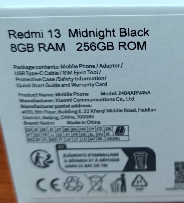 Продам новый смартфон Redmi 13 256gb