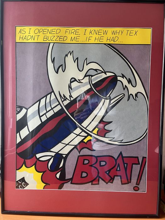 Roy Lichtenstein - As I Opened Fire (1966) Поп Арт Постери