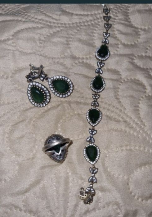 Set argint masiv 925 dama, 4 piese