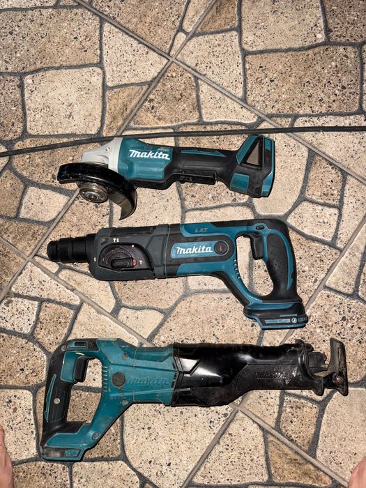 Комплект Makita 18V LXT – перфоратор, шлайф и саблен трион“