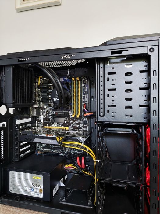 Бюджетен Геймърски Компютър | 8-ядрен AMD FX | 16GB RAM | GTX 760 | SSD | Водно охлаждане