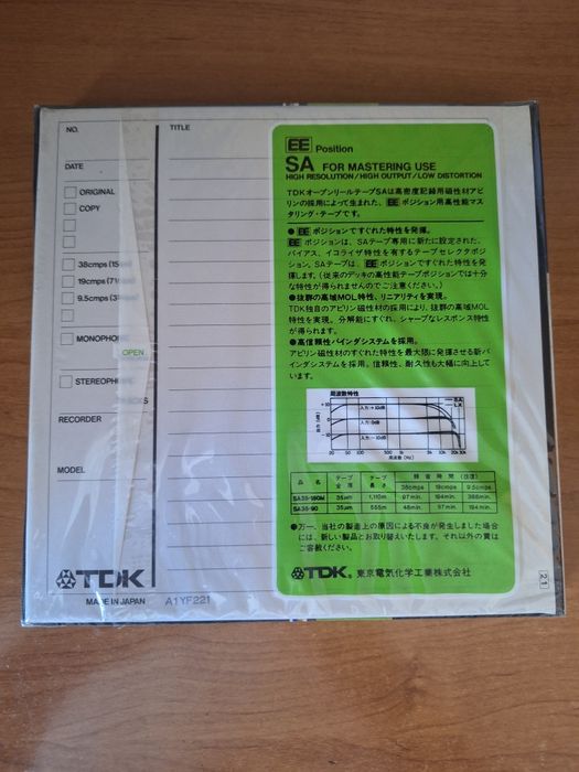 Магнитная лента TDK SA 35/90 EE