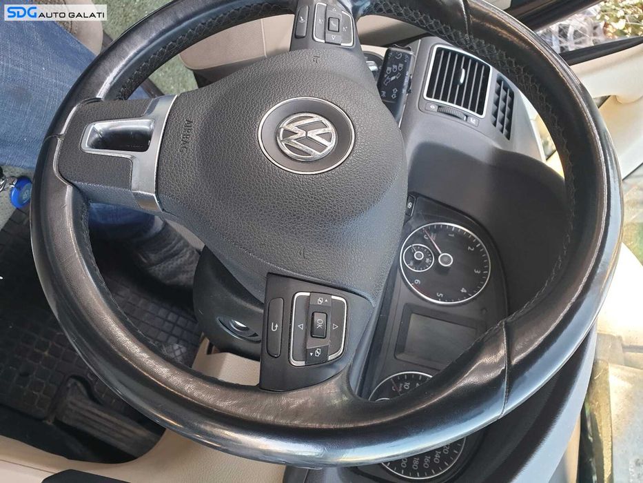 Volan Piele 3 Spite cu Comenzi FARA Airbag Volkswagen Touran 1T3 2010 - 2015 [C8094]