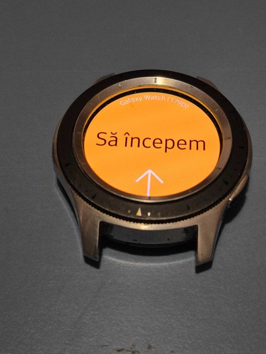 Galaxy Watch Samsung 46mm, Silver, bratara metalica deosebita