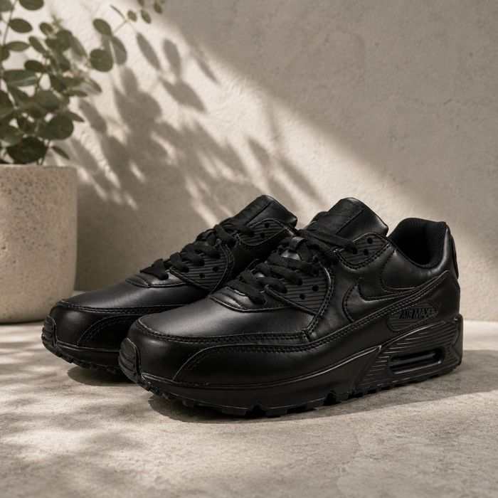 Nike Air Max 90 Black Leather - НОВА НАЛИЧНОСТ!