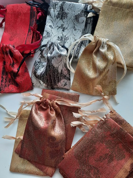 Мешочек парча. Для мелких подарков 10*12