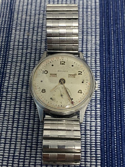 Ceas Barbatesc Vintage MOVADO Triple Calendar Swiss Made