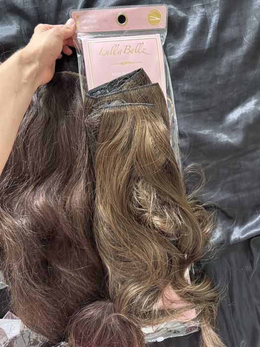 Lot extensii sintetice si naturale - Babyliss, Lullabellz, Divissima