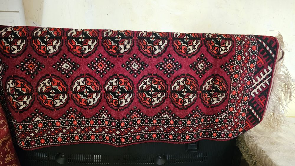 Туркман Гилам асл ковёр кресло ва машина  тўғри келади