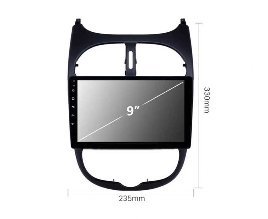 Мултимедия Android CarPlay за Peugeot 206 и Citroen CC ПОДАРЪК КАМЕРА