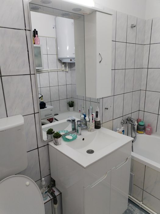 Masca ghiuveta+lavoar+baterie Grohe