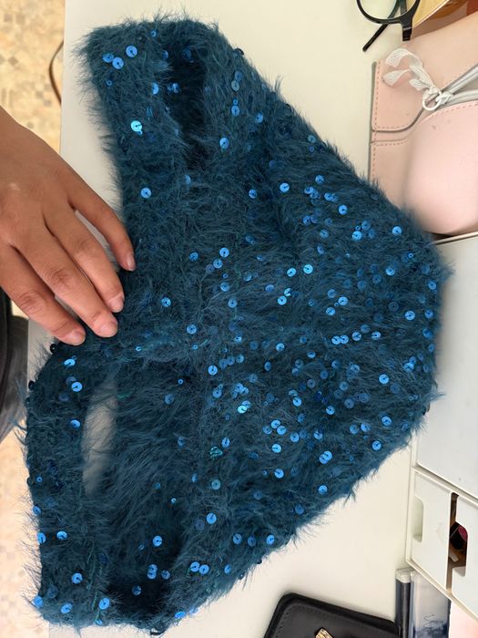 Вязаная шапка  Чепчик взрослый