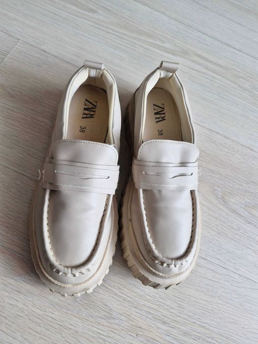 Mocasini din piele Zara 38