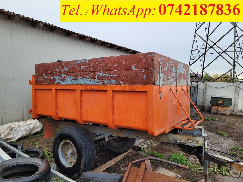 Remorca basculabila pe spate