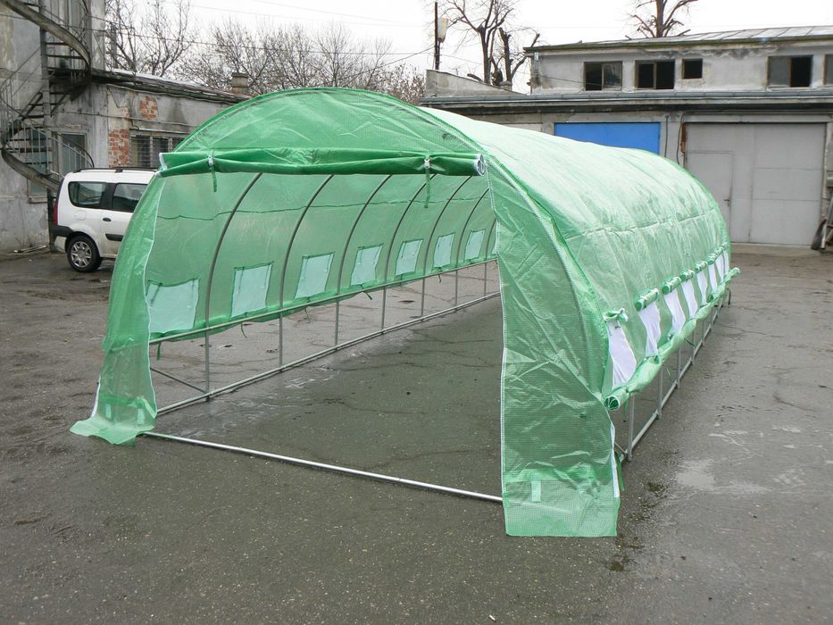 NOU! Solar/Sera Gradina tip tunel folie armată, teava galvanizata AB