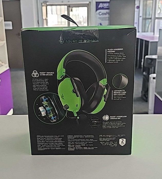 Razer BlackShark V2 X Green — игровые наушники с насыщенным звуком