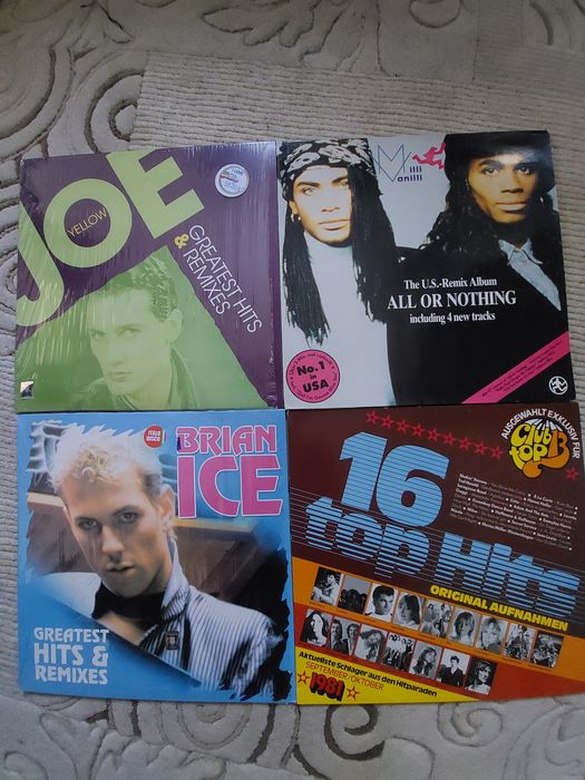 Viniluri: milli vanilli, joe yellow, Brian Ice, etc