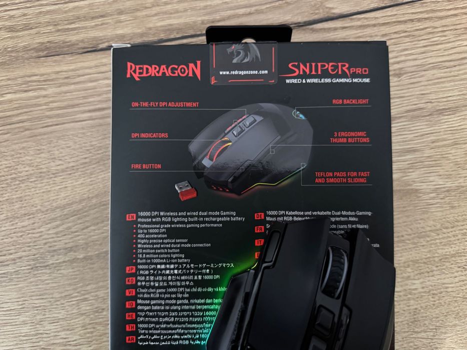 Kit periferice gaming Redragon wireless – Tastatura mecanica + Mouse