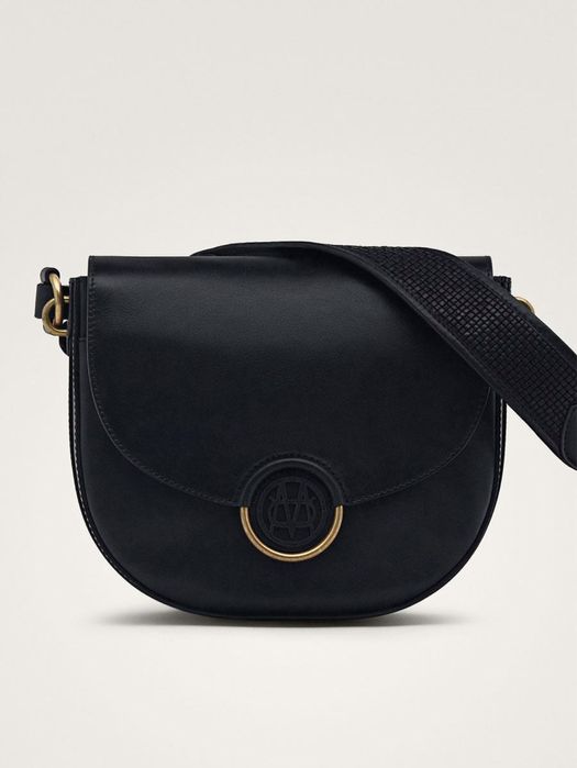 Furla Massimo Dutti  черна чанта