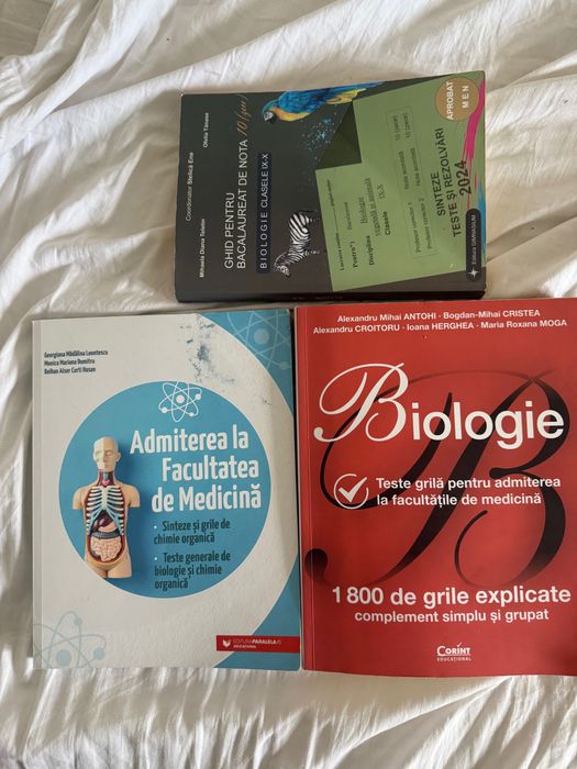 Culegeri admitere medicină + BAC biologie - Pachet