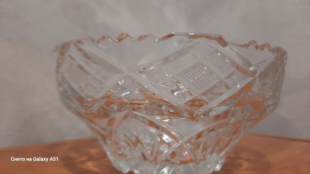 Ваза хрустальная Чехия