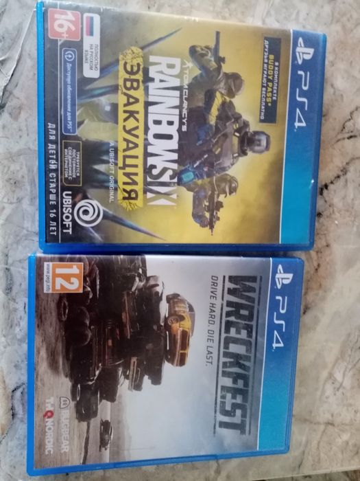 Игры на пс4 в отличном состоянии, Wreckfest-12000, RAINBOW six,-8000