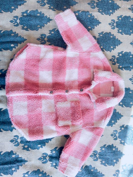 Стильная теплая детская рубашка