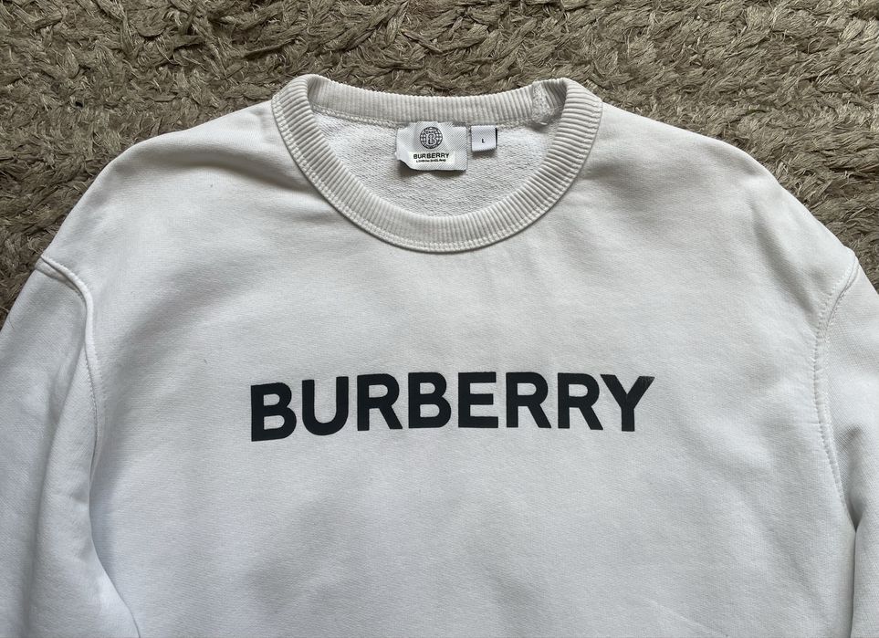 Bluza/sweatshirt alb/white L  Burberry