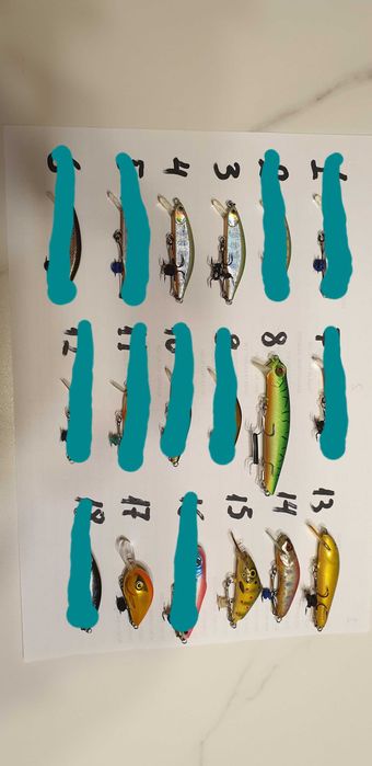 Воблери и блесни за пъстърва, кефал, костур и др.