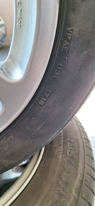 Летни гуми с джанти 195 65 15  VW Pasat 2006 -2009 г