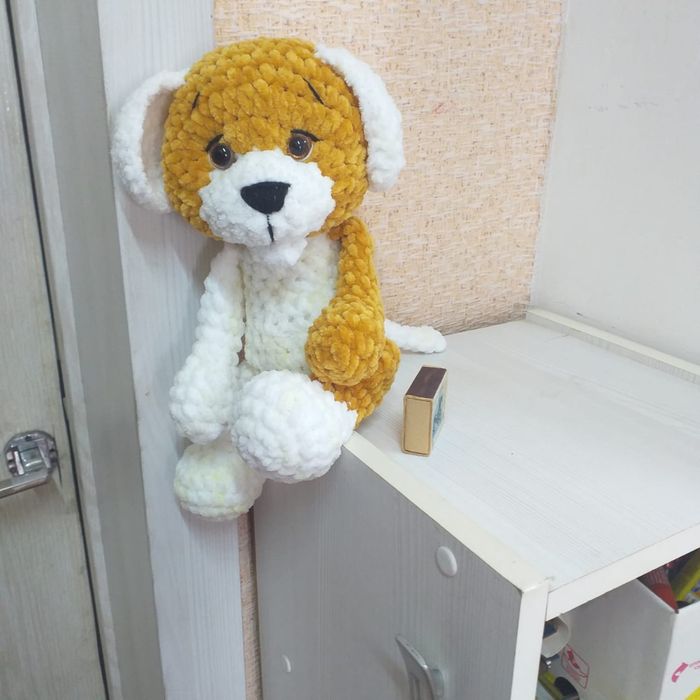 Вязанная игрушка ЩЕНОК