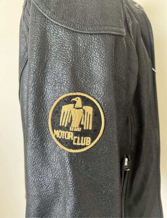 Geaca motor , piele veritabila