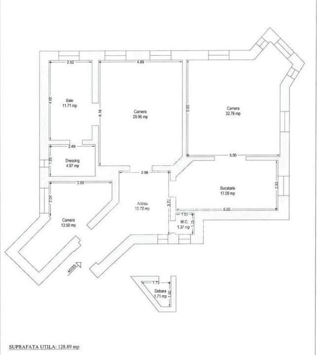 Apartament 3 camere LUX  de inchiriat Băile Neptun Timisoara