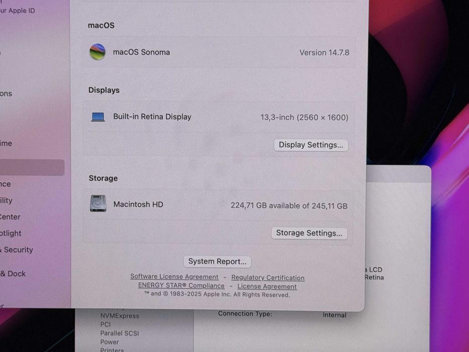 MacBook Pro 13 M2`8 CPU/10 GPU/8GB RAM/256GB SSD/Full Pack