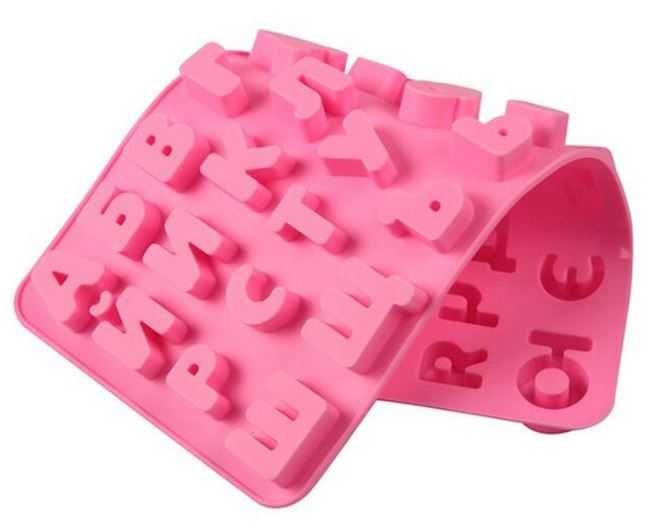 3D силиконова азбука, букви на кирилица молд, калъп, форма, фондан