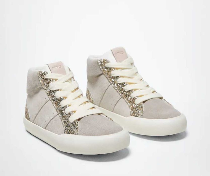 Нови кецове Mango #39 ест кожа