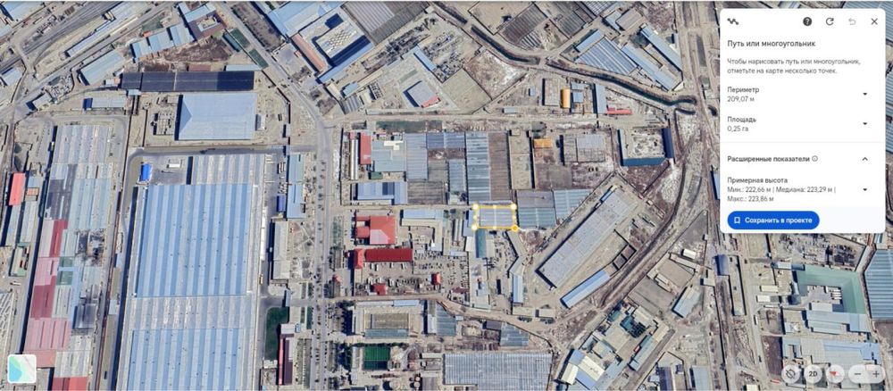 Yer maydoni sotiladi umumiy 23.5 dokumentda yaqnida katta ishxonala bo