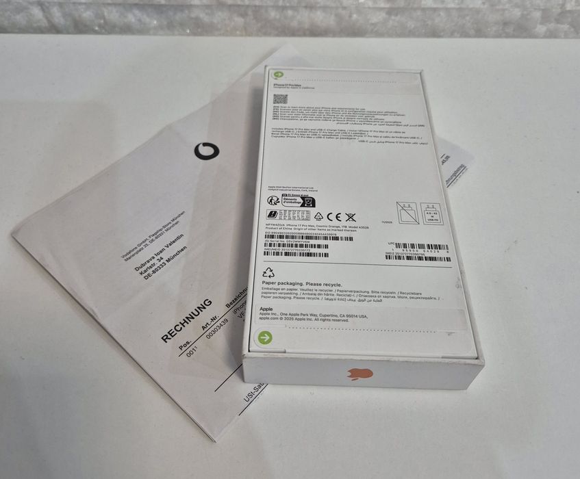 iPhone 17 Pro Max 1TB. Sigilat !! Orange