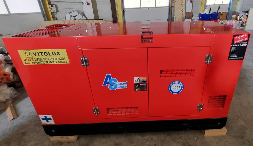 41 КVA / 33 KW Шумозаглушени ТРИФАЗНИ Генератори с Дизелов Двигател