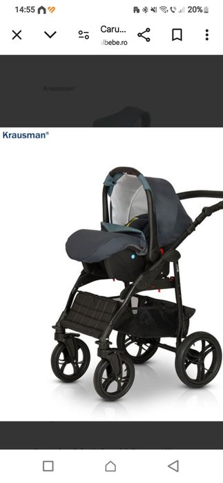 Carucior 3 in 1 Combi Green - Krausman