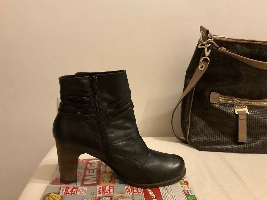 Дамски боти естествена кожа