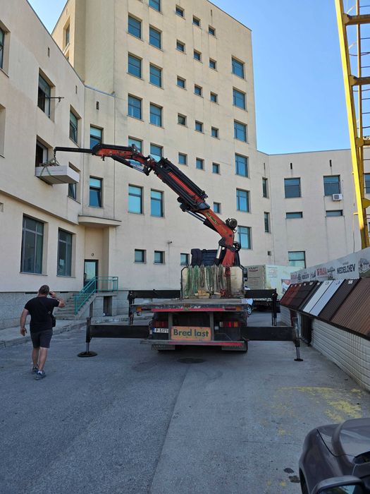 Услуги с кран, камион с кран,преместване на гаражни клетки вишка