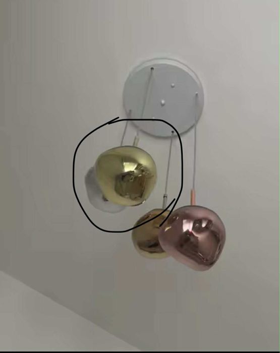 Лампион в зеленикав цвят