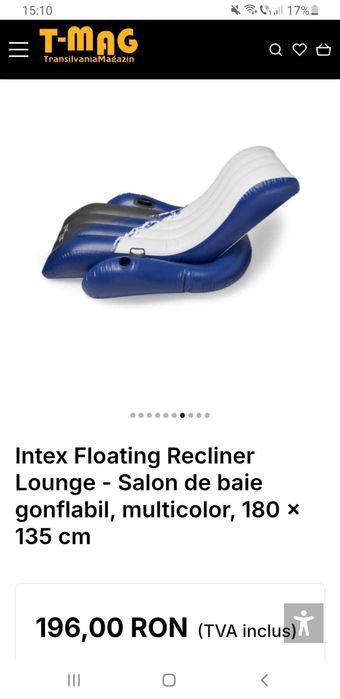 Sezlong Gonflabil / Scaun reclinabil plutitor