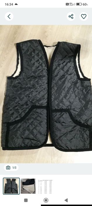 Vesta din fas și lana