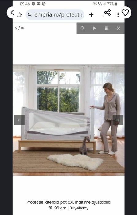 4 bariere de pat XXL premium 160/200 cm– Bed Guard pentru bebeluși