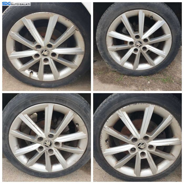 Set 4 Jante Roti Aliaj 5x112 225 45 17 R17 Audi A4 B7 2005 - 2008 [0344]