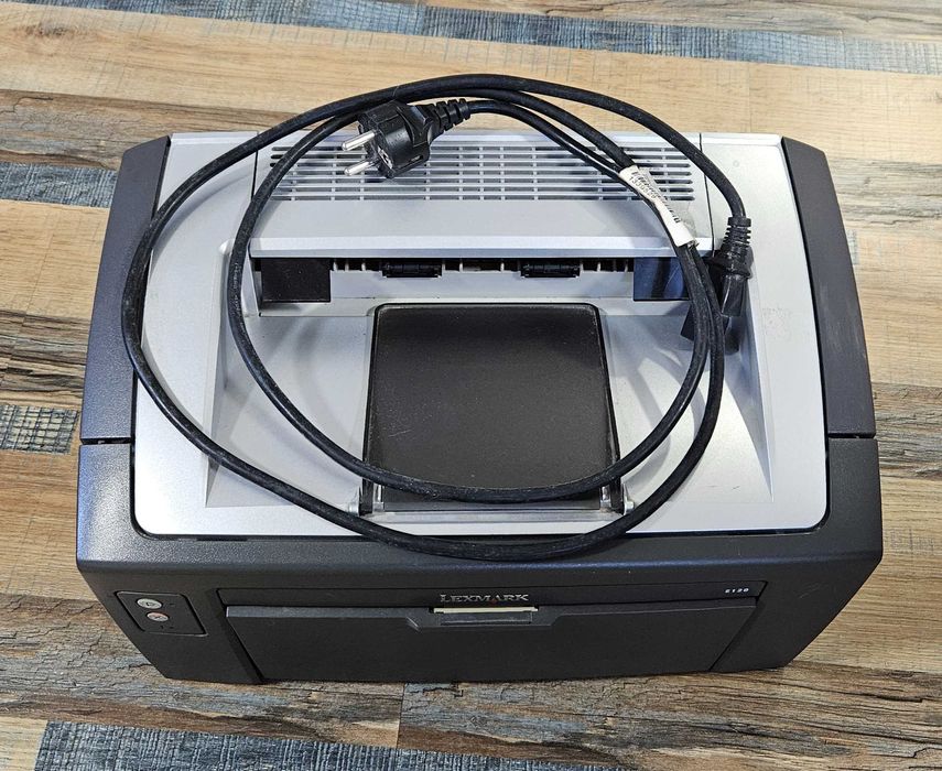 Лазерен принтер Lexmark E120 – работещ, за нова касета (тонер касетата е за смяна)
