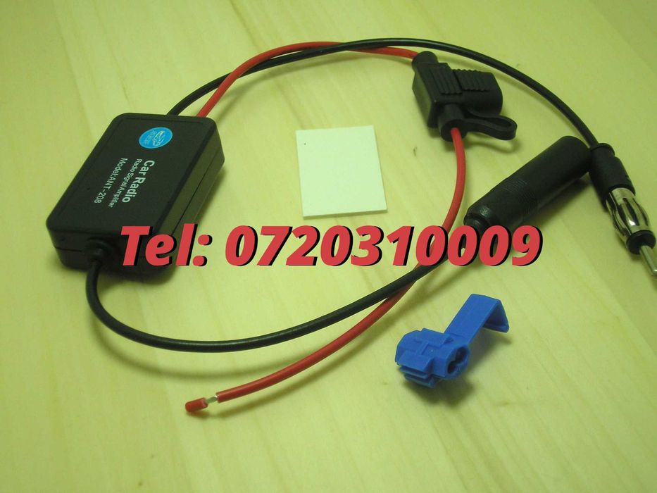 Amplificator Semnal Antena Radio Auto Fm 12v