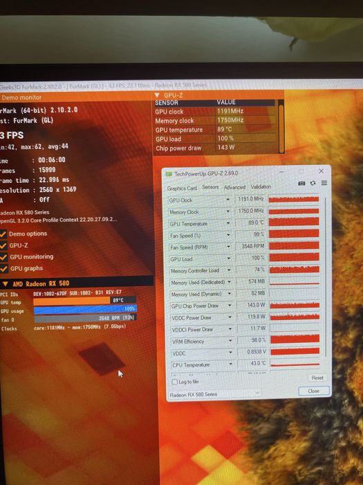 Видеокарта RX 580